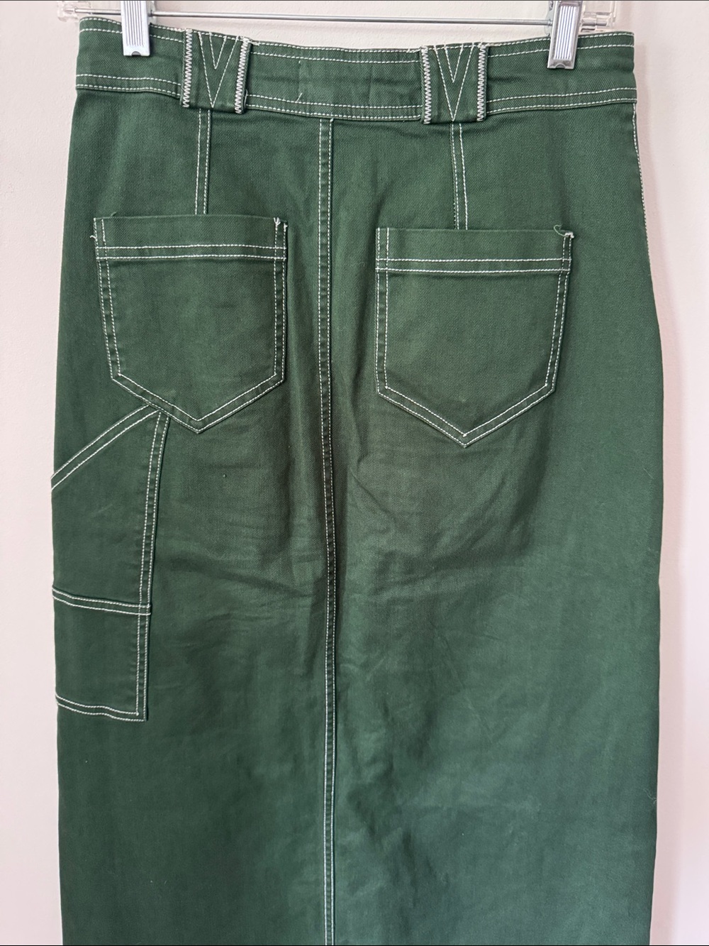 Pilcro Carpenter Green Maxi Skirt Size 2 - Picture 8 of 12